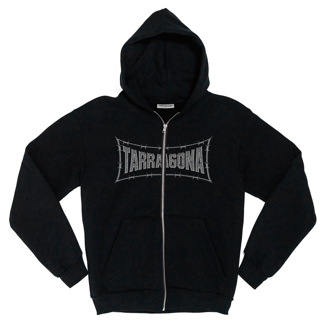 BARB WIRE ZIP-UP HOODIE