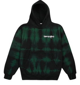 Green and black store tie dye hoodie